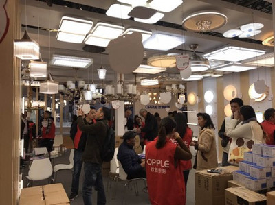 歐普照明亮相華夏家博會,工廠價引爆一站式購物狂歡